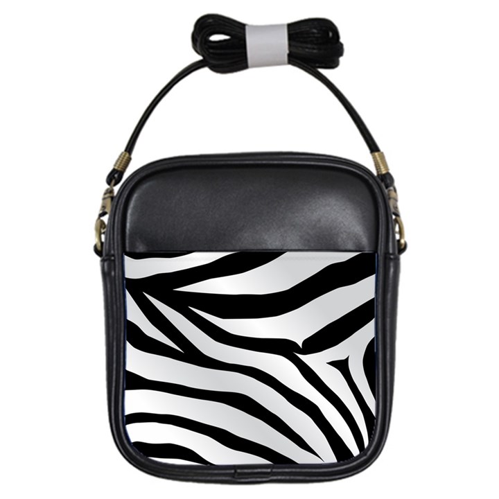 White Tiger Skin Girls Sling Bag