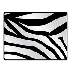 White Tiger Skin Fleece Blanket (small) by Ket1n9