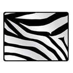 White Tiger Skin Fleece Blanket (Small) 50 x40  Blanket Front