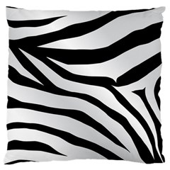 White Tiger Skin Standard Premium Plush Fleece Cushion Case (one Side) by Ket1n9