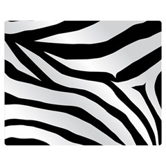 White Tiger Skin Two Sides Premium Plush Fleece Blanket (medium) by Ket1n9