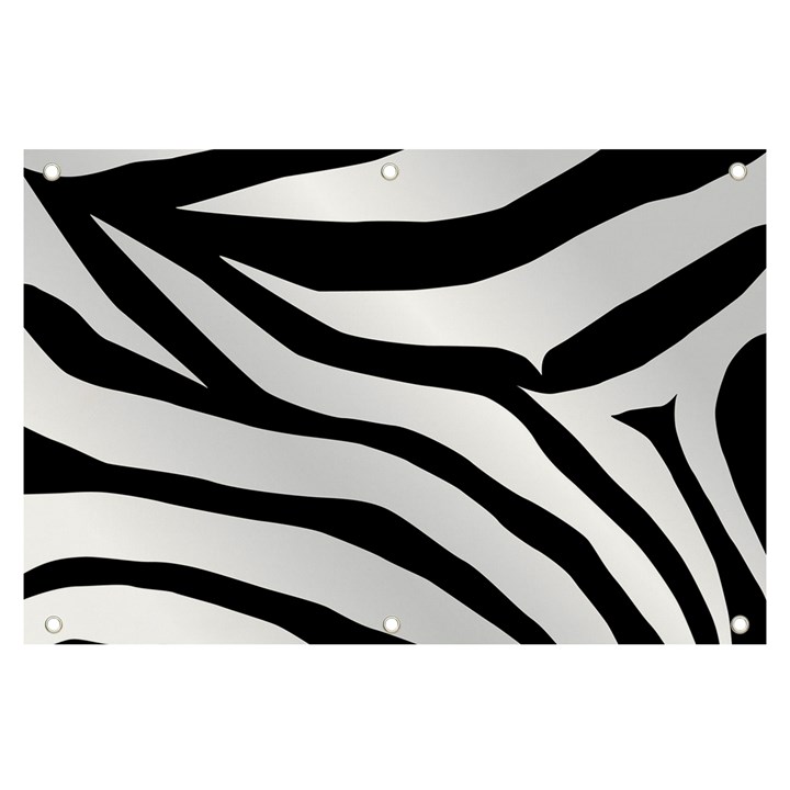 White Tiger Skin Banner and Sign 6  x 4 