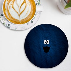 Funny Face Uv Print Round Tile Coaster by Ket1n9