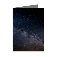 Cosmos Dark Hd Wallpaper Milky Way Mini Greeting Card by Ket1n9