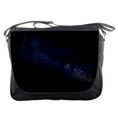 Cosmos Dark Hd Wallpaper Milky Way Messenger Bag by Ket1n9