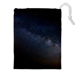 Cosmos Dark Hd Wallpaper Milky Way Drawstring Pouch (4xl) by Ket1n9