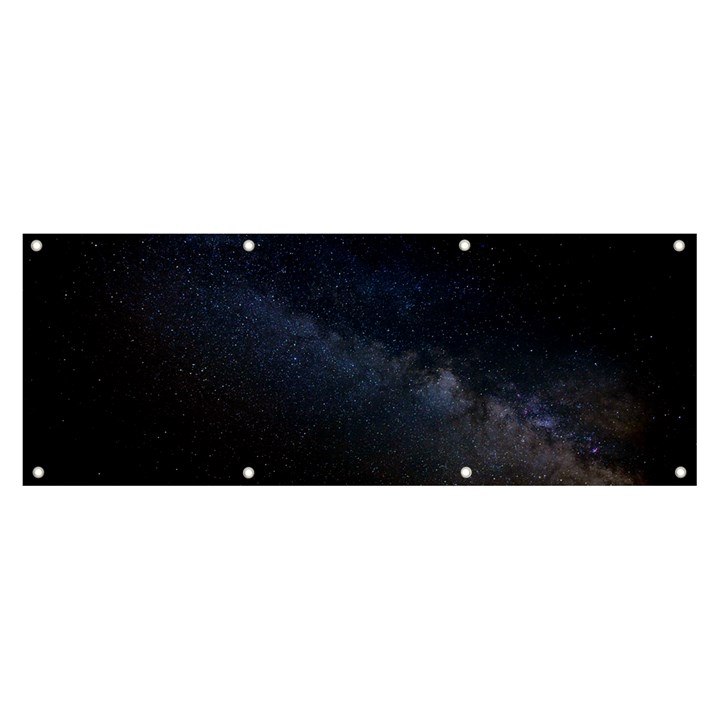 Cosmos Dark Hd Wallpaper Milky Way Banner and Sign 8  x 3 