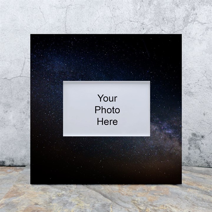 Cosmos Dark Hd Wallpaper Milky Way White Box Photo Frame 4  x 6 