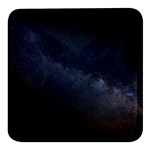 Cosmos Dark Hd Wallpaper Milky Way Square Glass Fridge Magnet (4 pack) Front