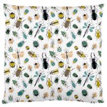 Insect Animal Pattern Large Premium Plush Fleece Cushion Case (Two Sides) Back