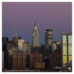 Skyline City Manhattan New York Lightweight Scarf  by Ket1n9