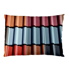 Shingle Roof Shingles Roofing Tile Pillow Case (two Sides) by Ket1n9