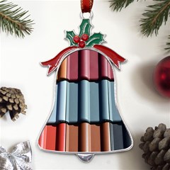 Shingle Roof Shingles Roofing Tile Metal Holly Leaf Bell Ornament by Ket1n9