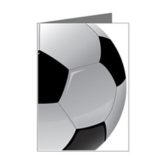 Soccer Ball Mini Greeting Card by Ket1n9