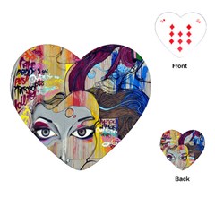 Graffiti Mural Street Art Painting Playing Cards Single Design (heart) by Ket1n9