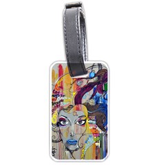 Graffiti Mural Street Art Painting Luggage Tag (one Side) by Ket1n9