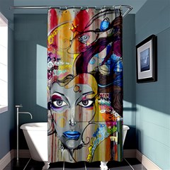 Graffiti Mural Street Art Painting Shower Curtain 36  X 72  (stall)  by Ket1n9