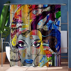 Graffiti Mural Street Art Painting Shower Curtain 60  X 72  (medium)  by Ket1n9