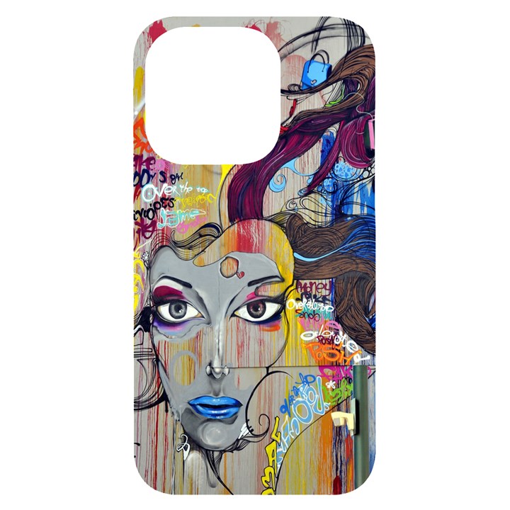 Graffiti Mural Street Art Painting iPhone 14 Pro Black UV Print Case