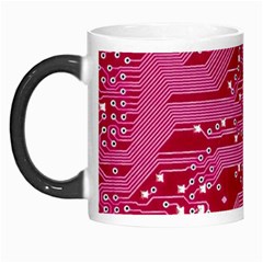 Pink Circuit Pattern Morph Mug by Ket1n9