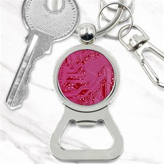 Pink Circuit Pattern Bottle Opener Key Chain by Ket1n9