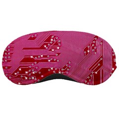 Pink Circuit Pattern Sleep Mask by Ket1n9