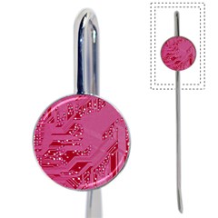 Pink Circuit Pattern Book Mark by Ket1n9