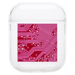 Pink Circuit Pattern Soft TPU AirPods 1/2 Case Front