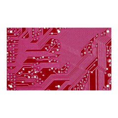 Pink Circuit Pattern Banner And Sign 5  X 3  by Ket1n9