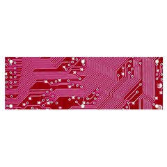 Pink Circuit Pattern Banner And Sign 6  X 2  by Ket1n9