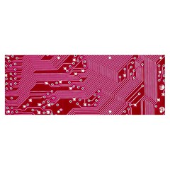 Pink Circuit Pattern Banner And Sign 8  X 3  by Ket1n9