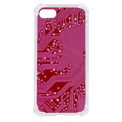 Pink Circuit Pattern Iphone Se by Ket1n9