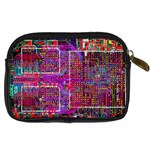 Technology Circuit Board Layout Pattern Digital Camera Leather Case Back