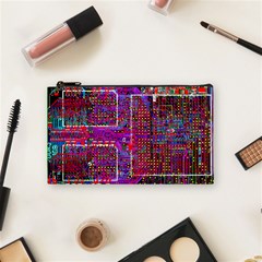 Technology Circuit Board Layout Pattern Cosmetic Bag (small) by Ket1n9