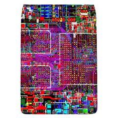 Technology Circuit Board Layout Pattern Removable Flap Cover (l) by Ket1n9