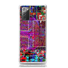 Technology Circuit Board Layout Pattern Samsung Galaxy Note 20 Tpu Uv Case by Ket1n9