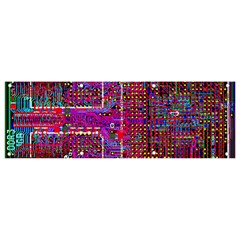 Technology Circuit Board Layout Pattern Banner And Sign 9  X 3  by Ket1n9