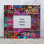 Technology Circuit Board Layout Pattern White Wall Photo Frame 5  x 7  Front