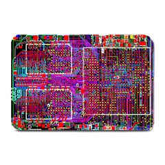 Technology Circuit Board Layout Pattern Plate Mats by Ket1n9