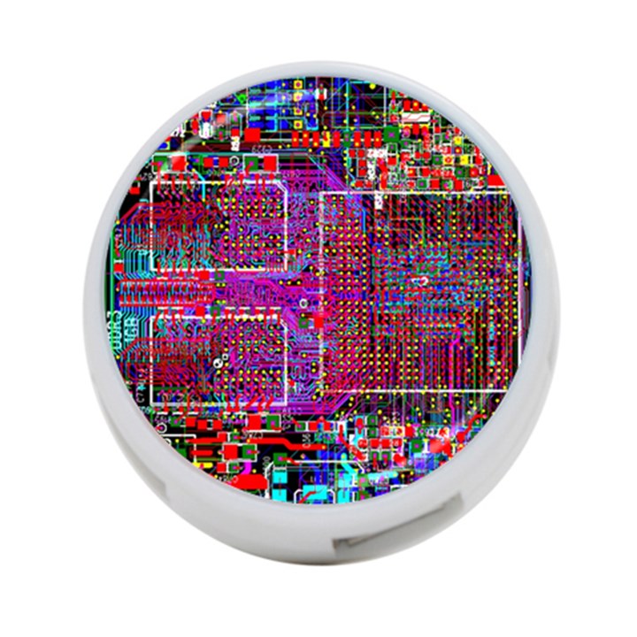 Technology Circuit Board Layout Pattern 4-Port USB Hub (Two Sides)