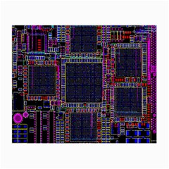 Cad Technology Circuit Board Layout Pattern Small Glasses Cloth by Ket1n9