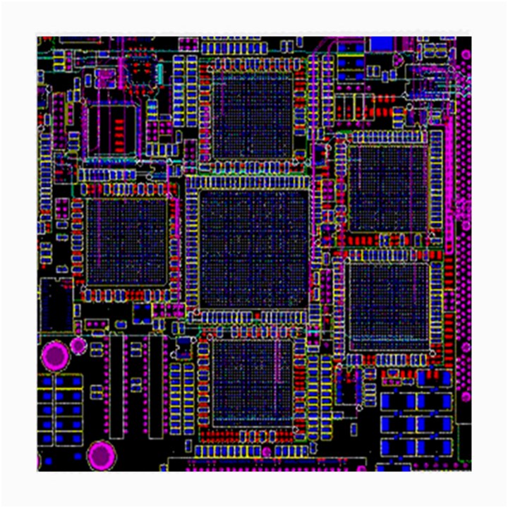 Cad Technology Circuit Board Layout Pattern Medium Glasses Cloth (2 Sides)