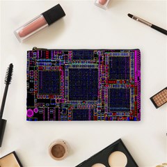 Cad Technology Circuit Board Layout Pattern Cosmetic Bag (medium) by Ket1n9