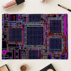 Cad Technology Circuit Board Layout Pattern Cosmetic Bag (xxl) by Ket1n9