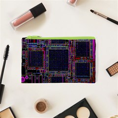 Cad Technology Circuit Board Layout Pattern Cosmetic Bag (xs) by Ket1n9