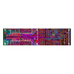 Technology Circuit Board Layout Pattern Banner And Sign 4  X 1  by Ket1n9