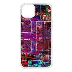 Technology Circuit Board Layout Pattern Iphone 14 Plus Tpu Uv Print Case by Ket1n9