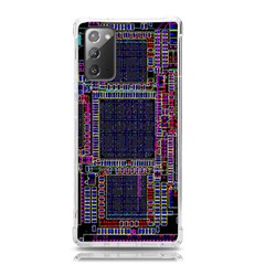 Cad Technology Circuit Board Layout Pattern Samsung Galaxy Note 20 Tpu Uv Case by Ket1n9