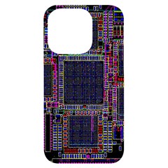 Cad Technology Circuit Board Layout Pattern Iphone 14 Pro Black Uv Print Case by Ket1n9