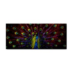 Beautiful Peacock Feather Hand Towel by Ket1n9